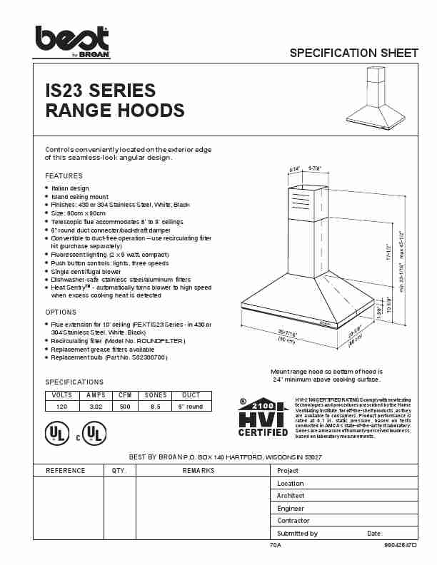 Best Ventilation Hood IS23 SERIES-page_pdf